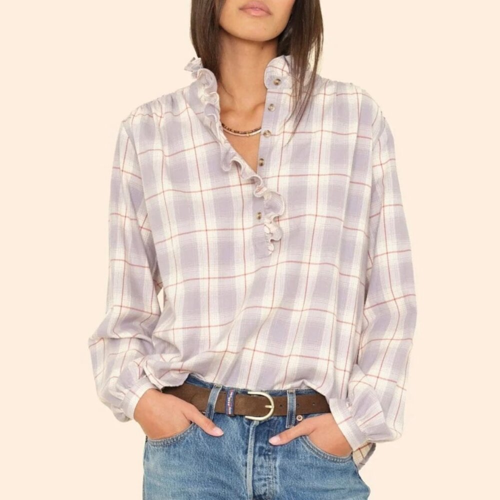 Xirena Caspian Top in Gray Mist